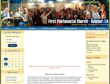 Tablet Screenshot of firstpentecostalsulphur.com